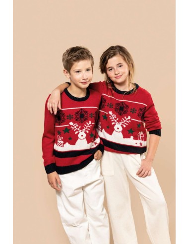 K-KA9012-KIDS’ CREW NECK CHRISTMAS JUMPER